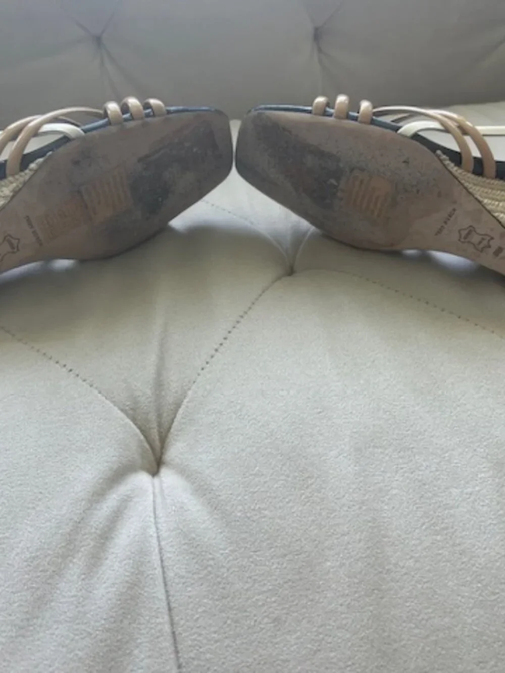 Tory Burch Multi-Strap Wedge Sandals Buckle Women's Cantucci Size US8.5M EU39